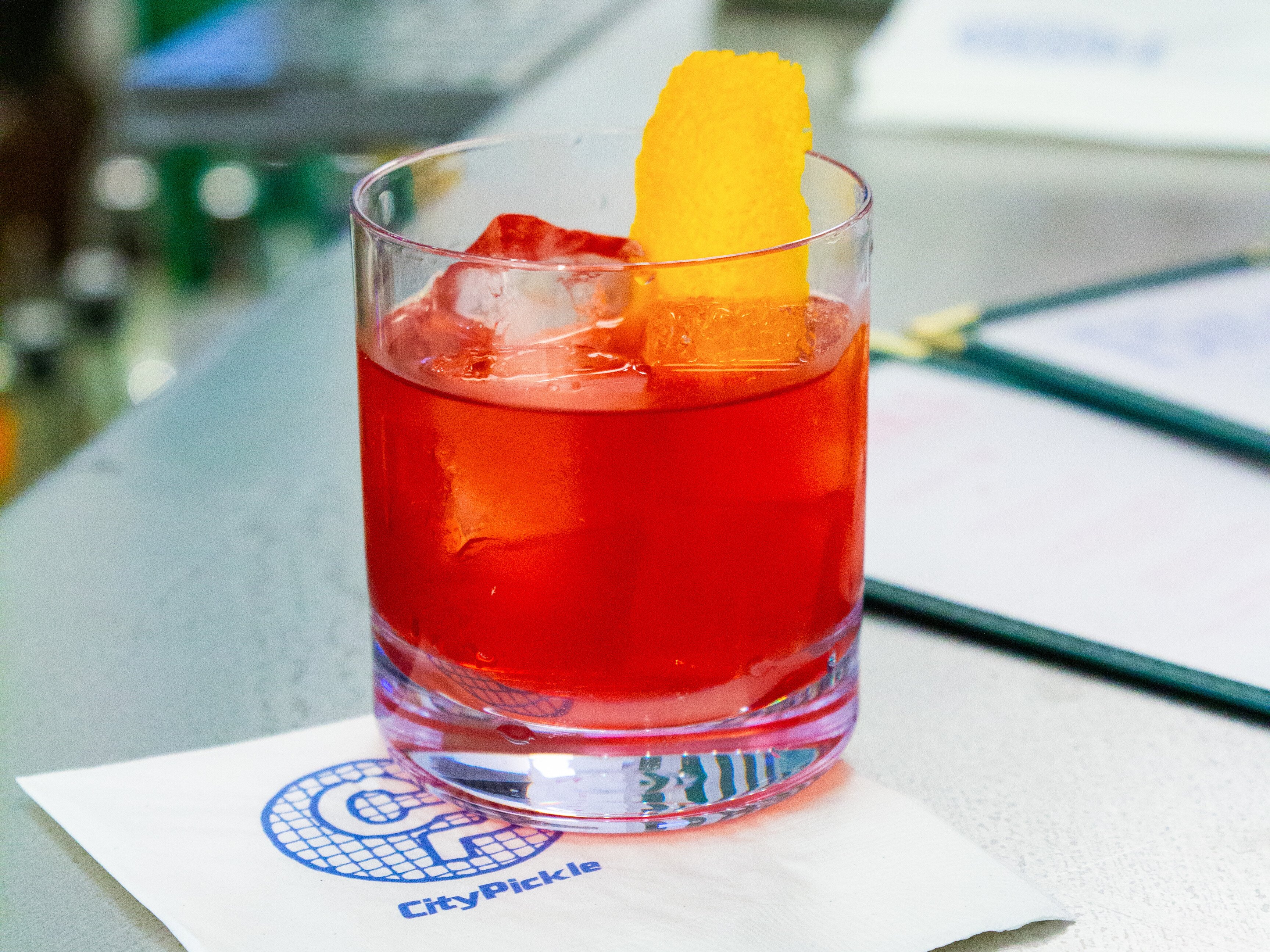 Cocktails being enjoyed