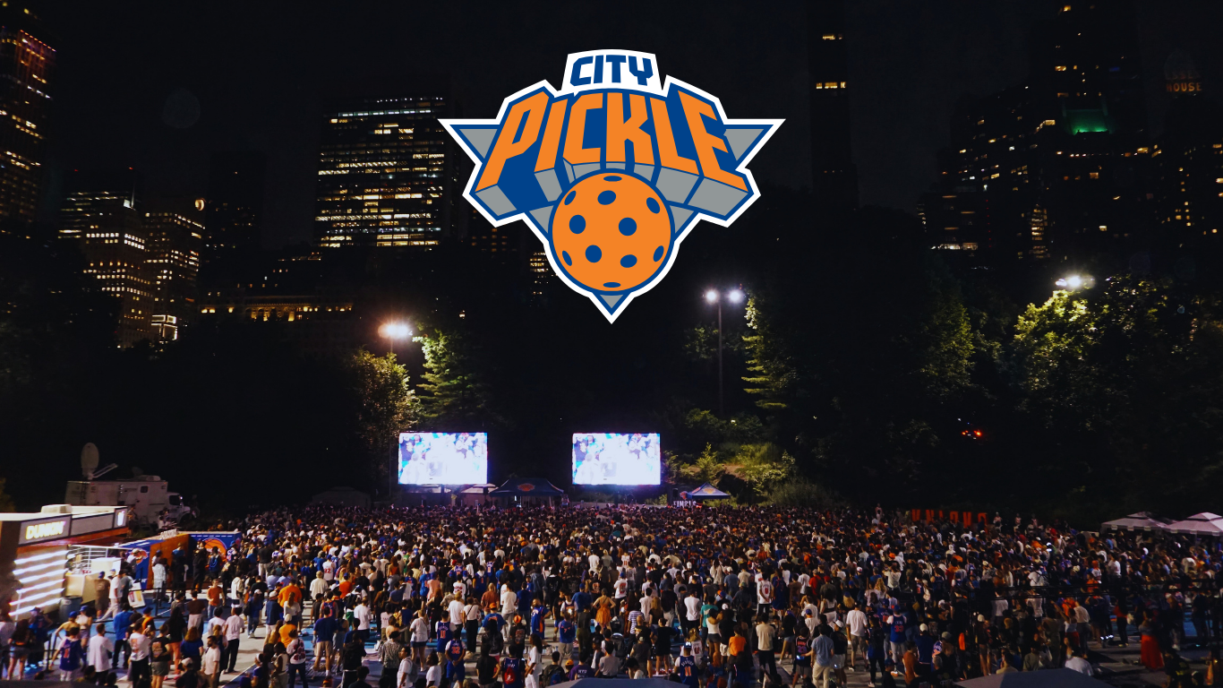How We Turn Our 14 Pickleball Courts In Central Park Into NYC's EPIC Knicks Watch Parties